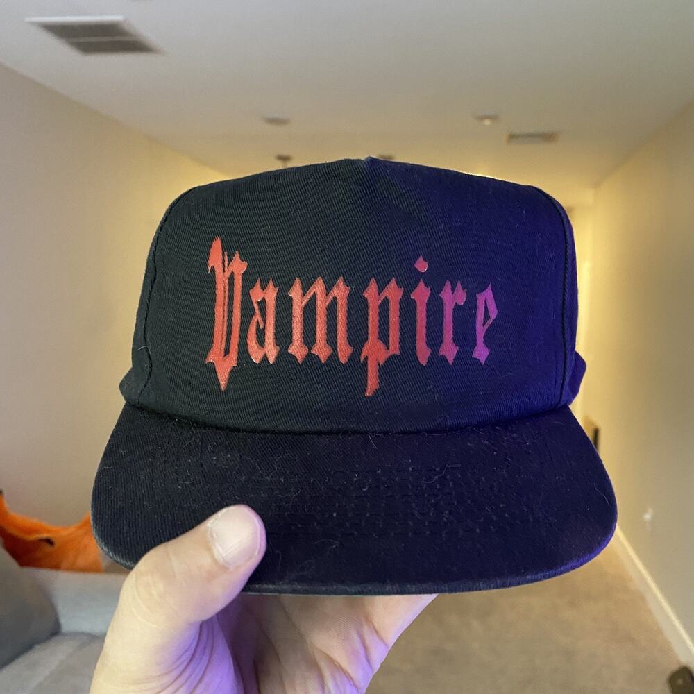 Vintage Fashion Victim Men’s Hat Vampire Streetwear Hip Hop SnapBack 90s RARE
